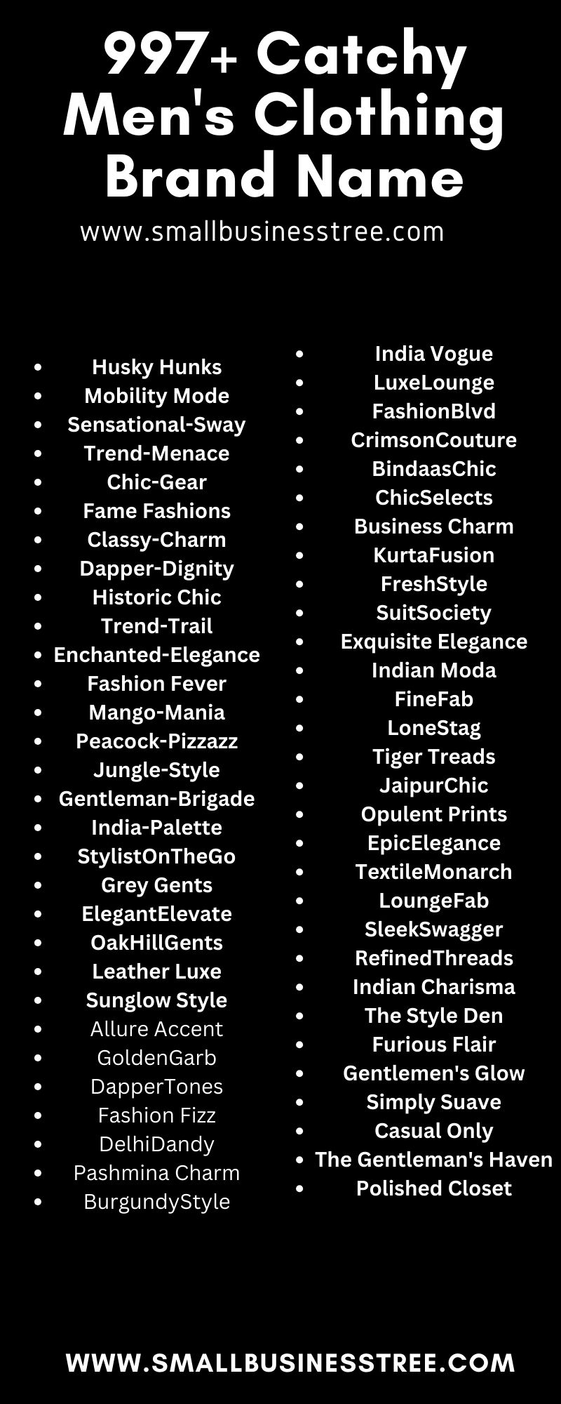 Clothing Business Names List